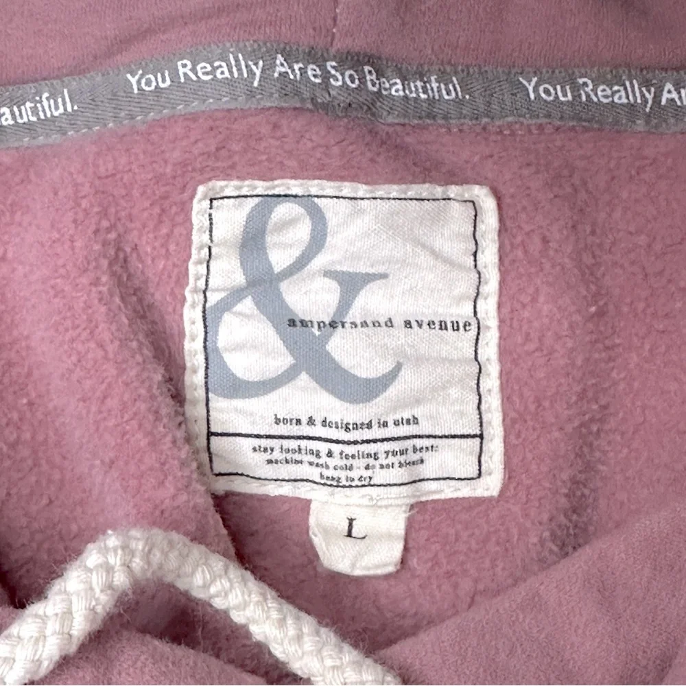 Ampersand Ave Be Fearless L Single Hood Sweatshirt Tri Color Hoodie - Picture 5 of 6